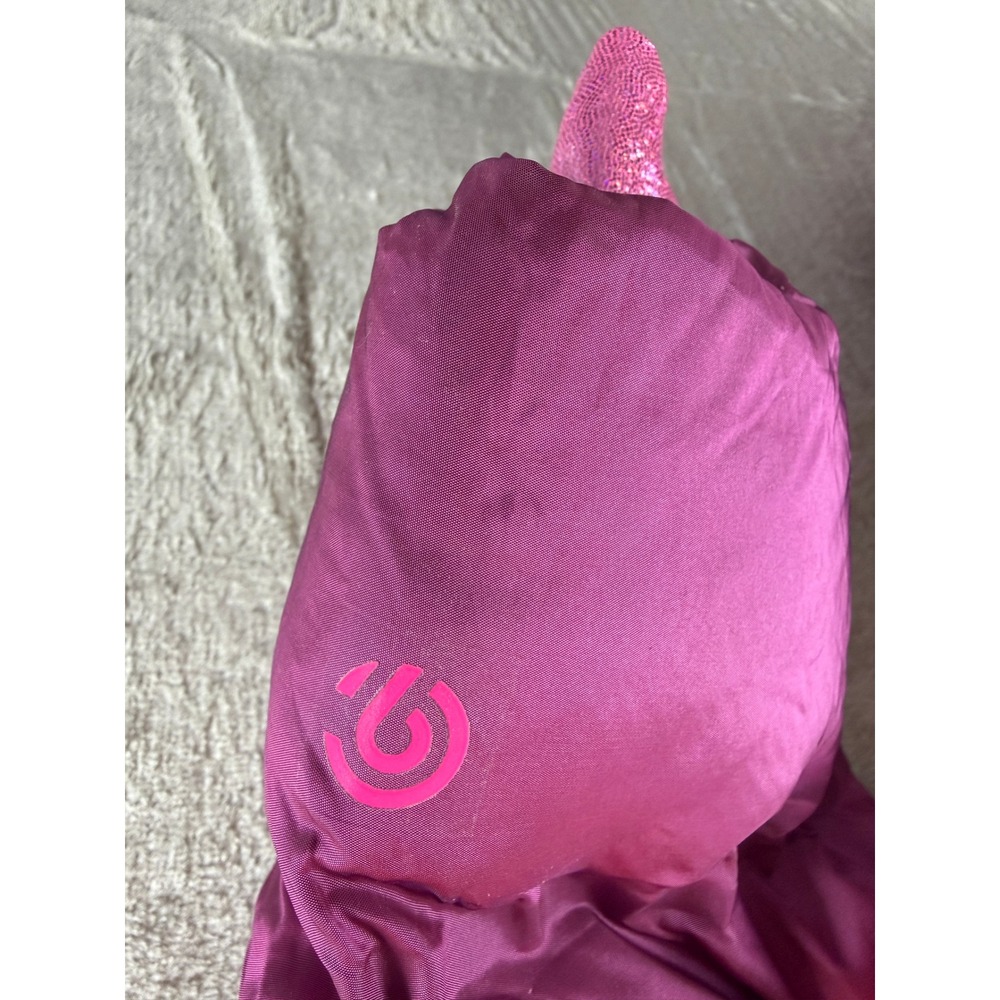 Champion Girls Puffer Jacket Magenta Pink Faux Fur Lined Hooded XL 14-16 NEW - Picture 15 of 17